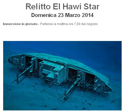 Immersione Sull' El Hawi Star